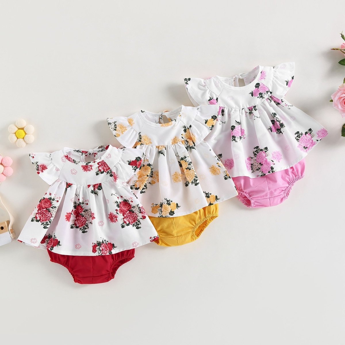 Conjunto Floral | 0-24 Meses