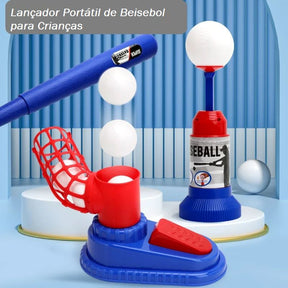 Lançador Portátil de Beisebol para Crianças